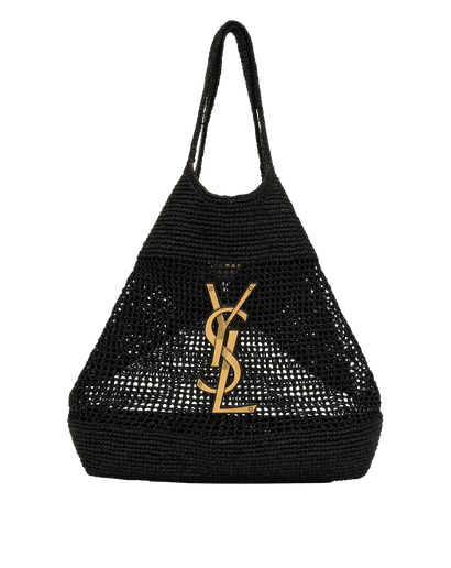 Icare Maxi Tote, &pound;2,900, Handbags, Black, Raffia, Front view